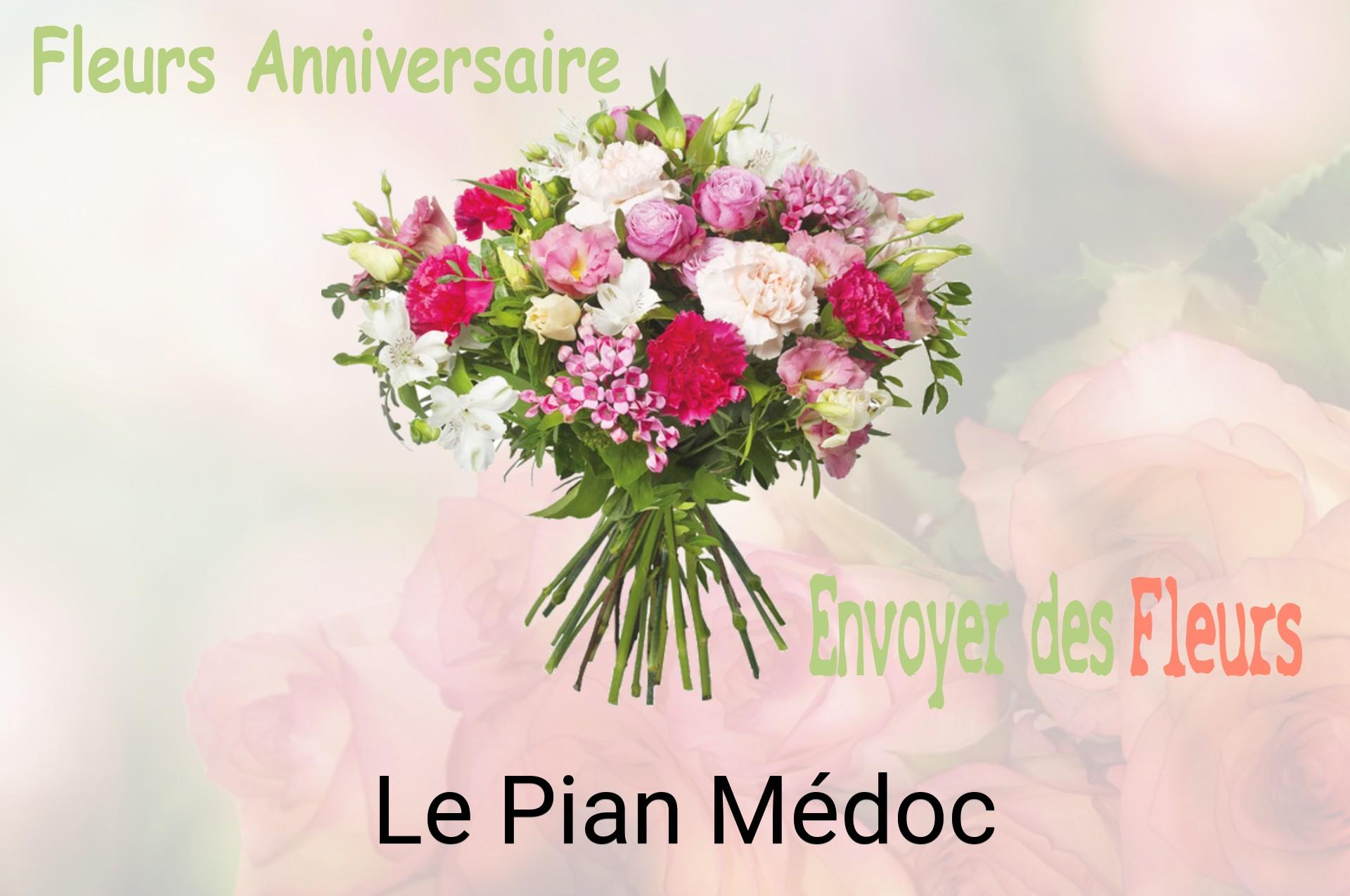 Bouquet de fleurs d’anniversaire livré à Le Pian-Médoc
