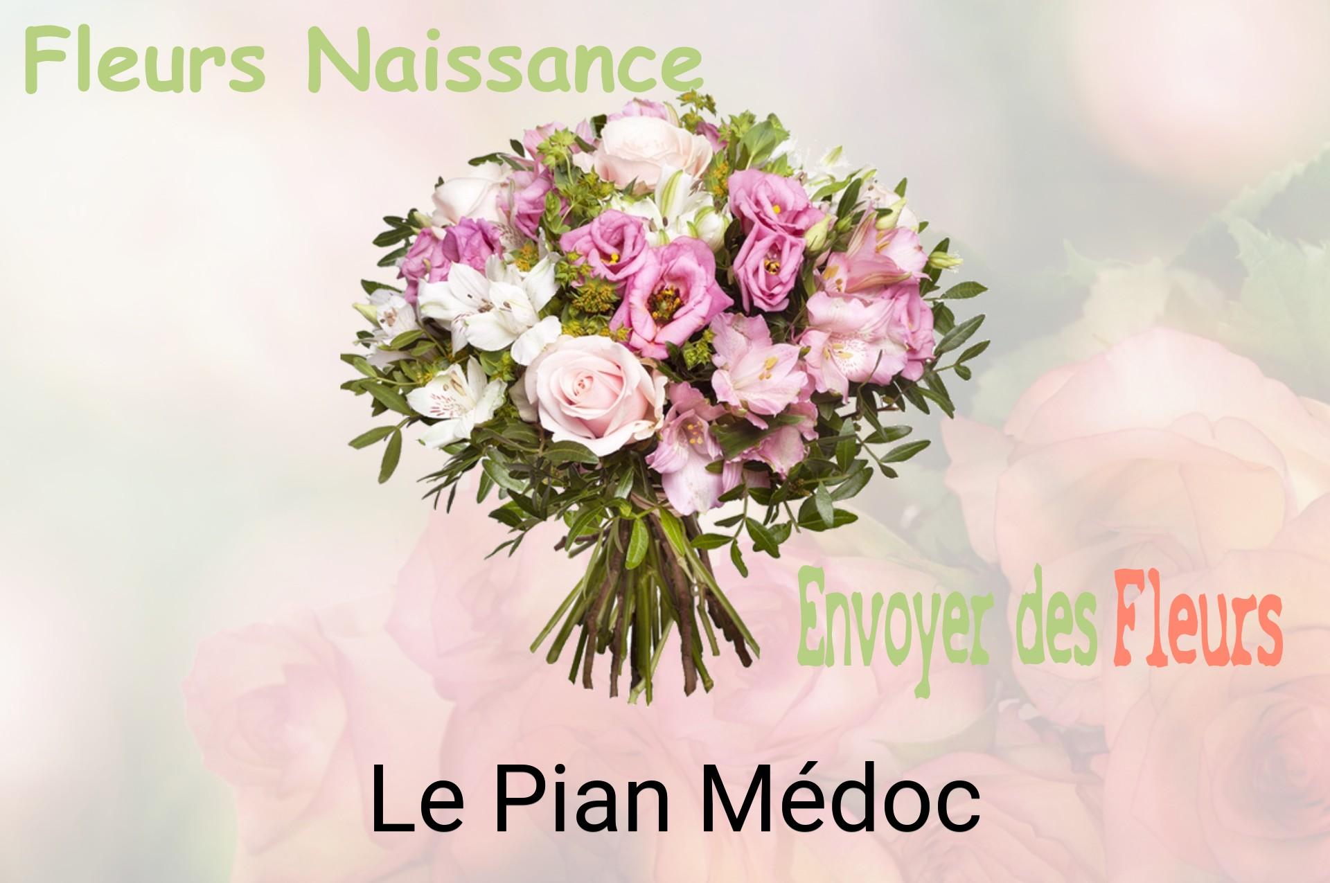 Bouquet de fleurs de naissance livré à Le Pian-Médoc